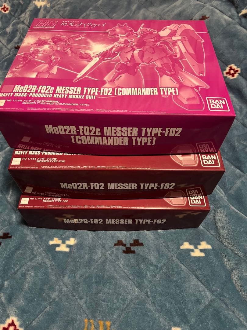 HG メッサー指揮官機✖️1 メッサーF02型✖️2 閃光のハサウェイ　新品