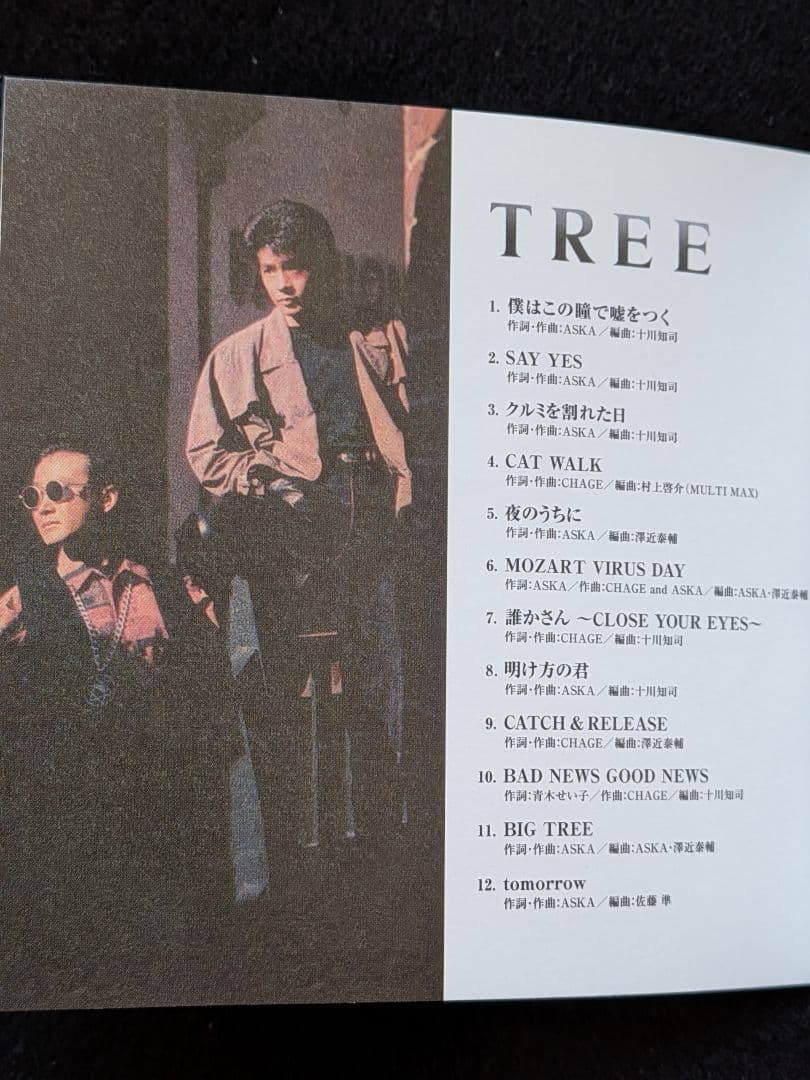 CHAGE &　ASKA TREE 紙ジャケット　初回生産限定盤　SAY YES