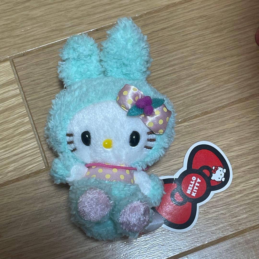 平成女児 希少 レア レトロ ハローキティ バニーぬいぐるみ 3個セット