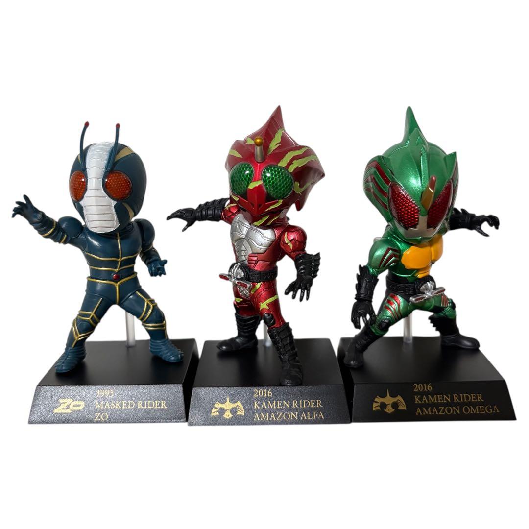 仮面ライダー　一番くじ50周年　デフォルメクス◎ZO アマゾンアルファ等　計5体