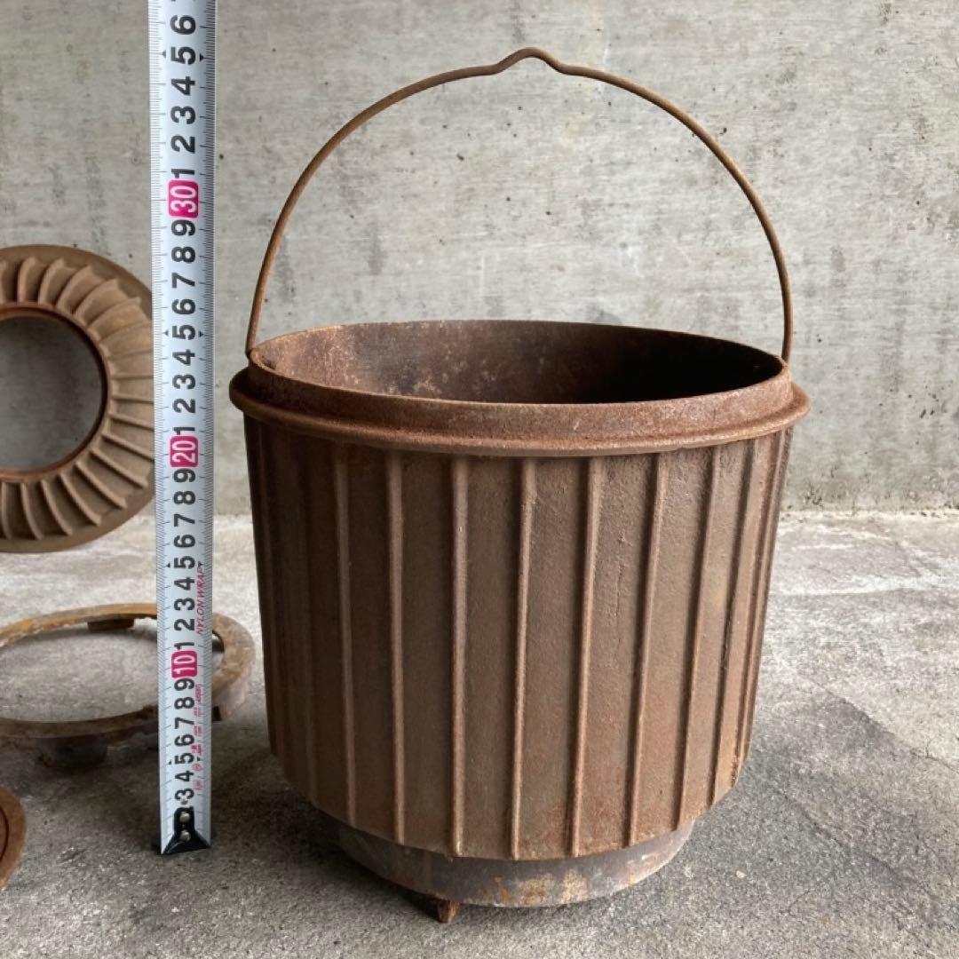 CENTER 薪ストーブ ダルマ 鋳物 鉄製 シャビー レトロ ヴィンテージ