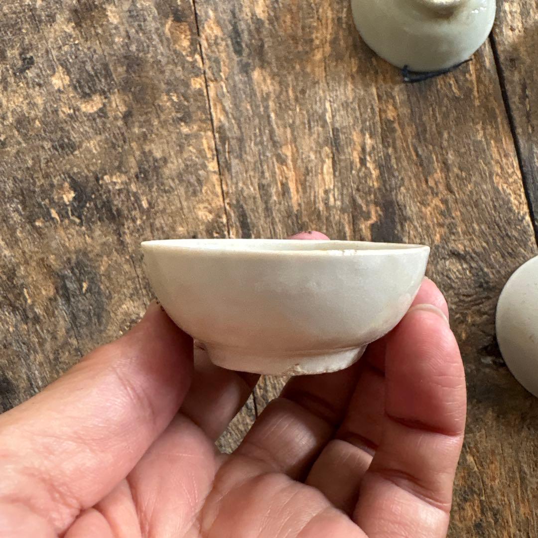 白磁　盃 8点