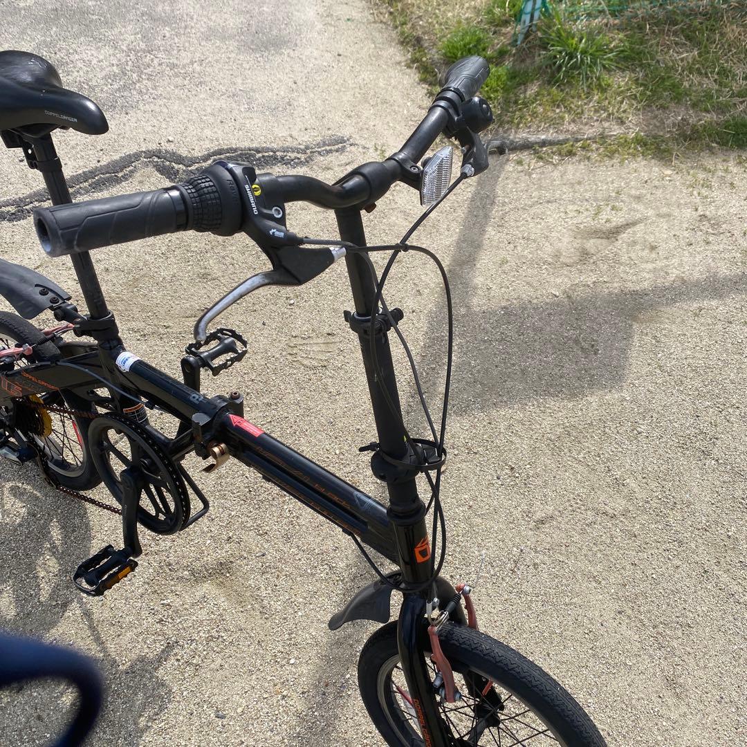 ゆー　折りたたみ自転車 黒　ドッペルギャンガー104