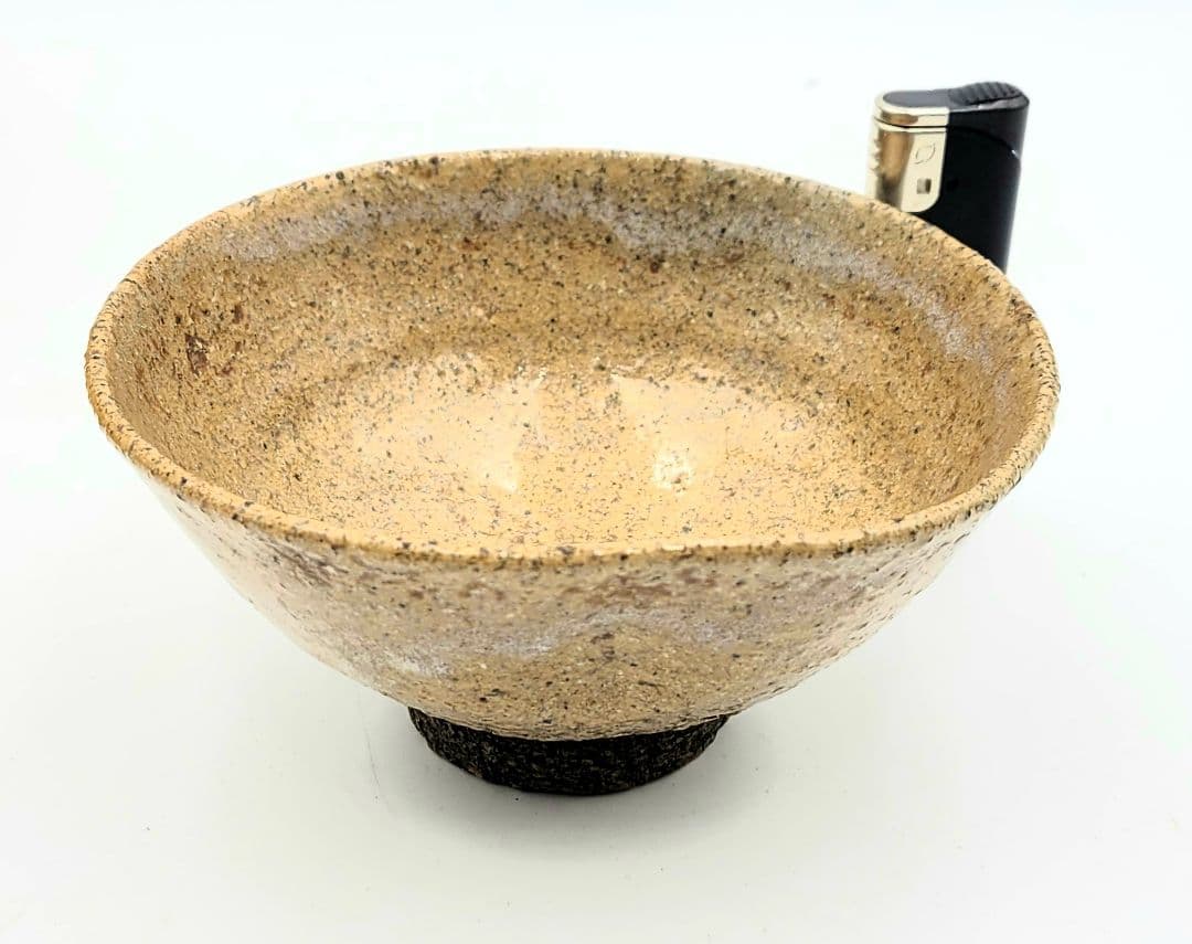 茶道具　時代物　法勝寺焼　お茶碗　合わせ箱　骨董品、美術品