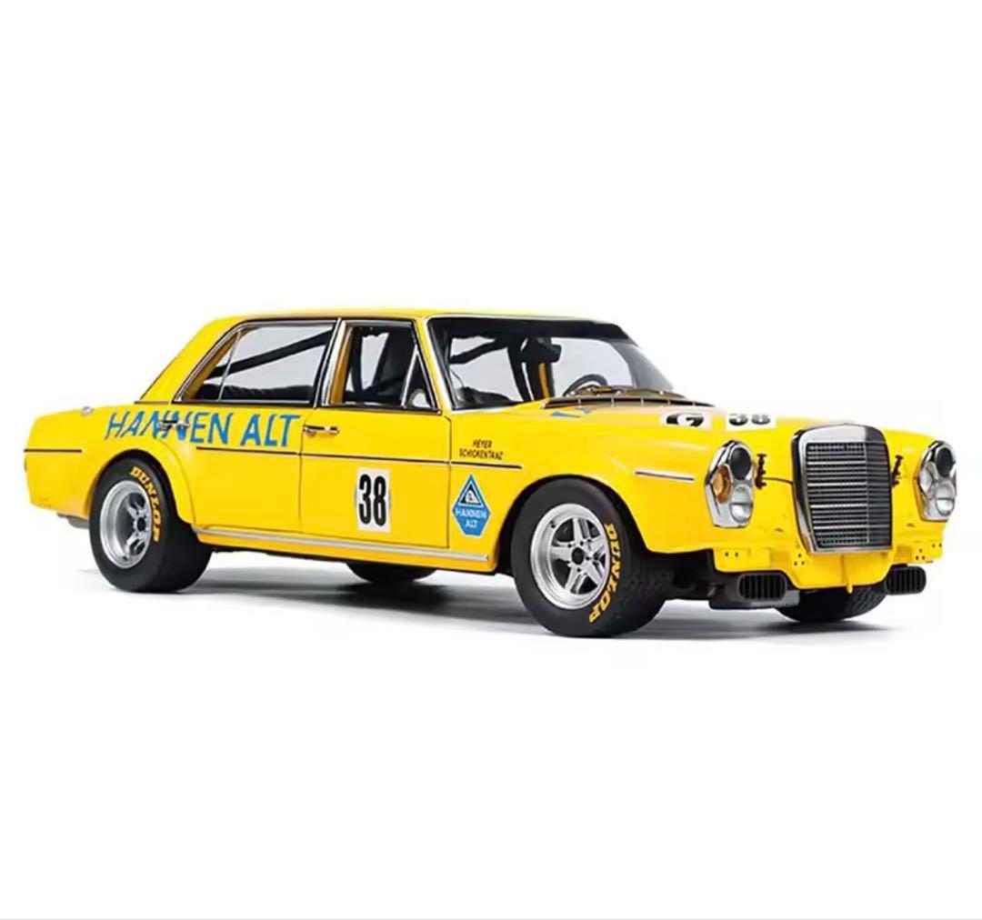 メルセデスベンツ 1971年モデル 1/18sスケールイエロー レースカー 38