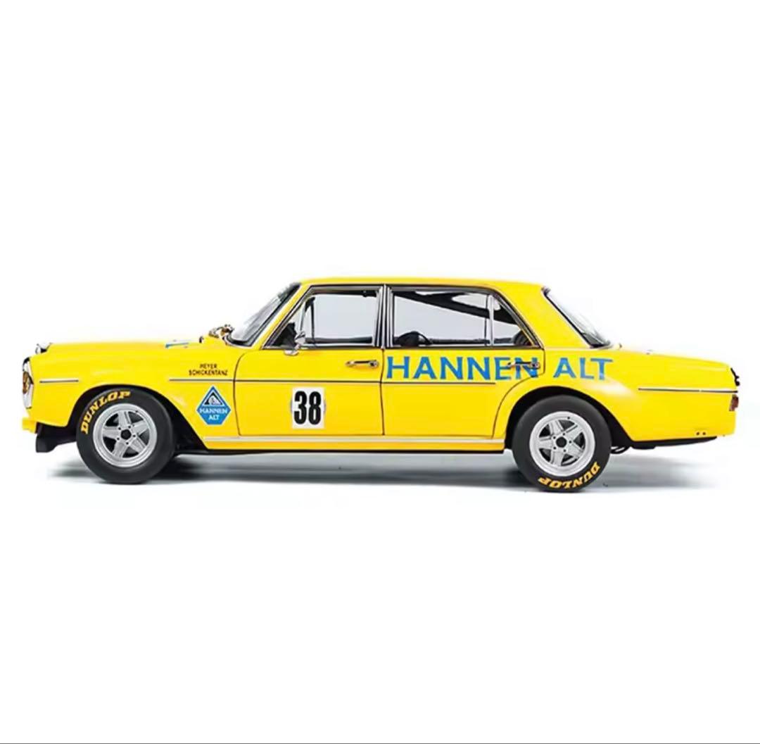 メルセデスベンツ 1971年モデル 1/18sスケールイエロー レースカー 38