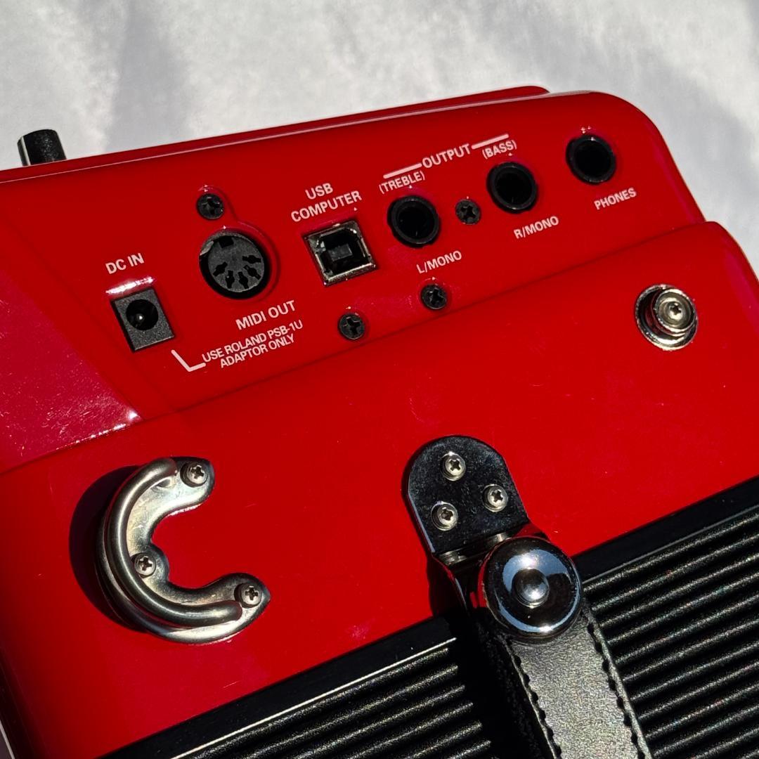 ローランド Vアコーディオン FR-1x 赤　美品！