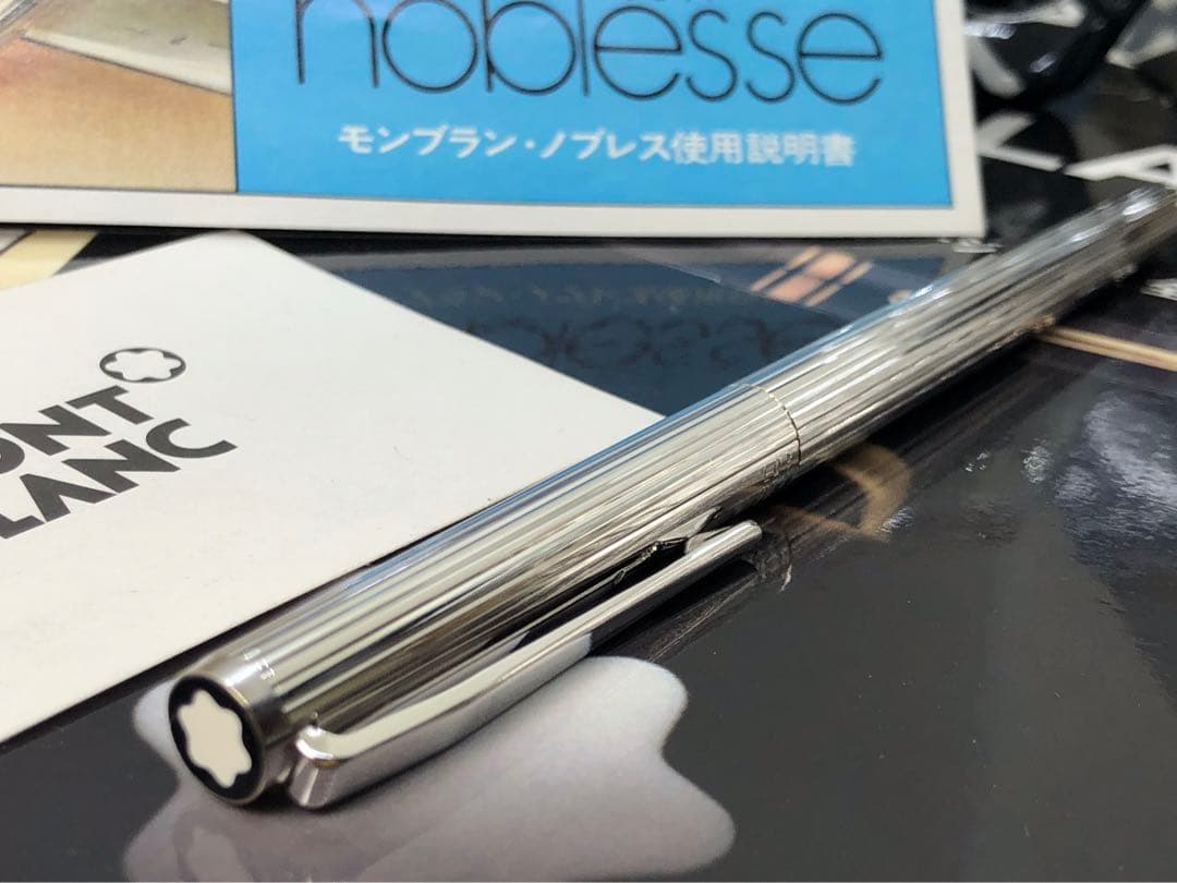 モンブラン　★稀な未使用に近い極上の保管品！総プラチナ張りノブレス★No1157