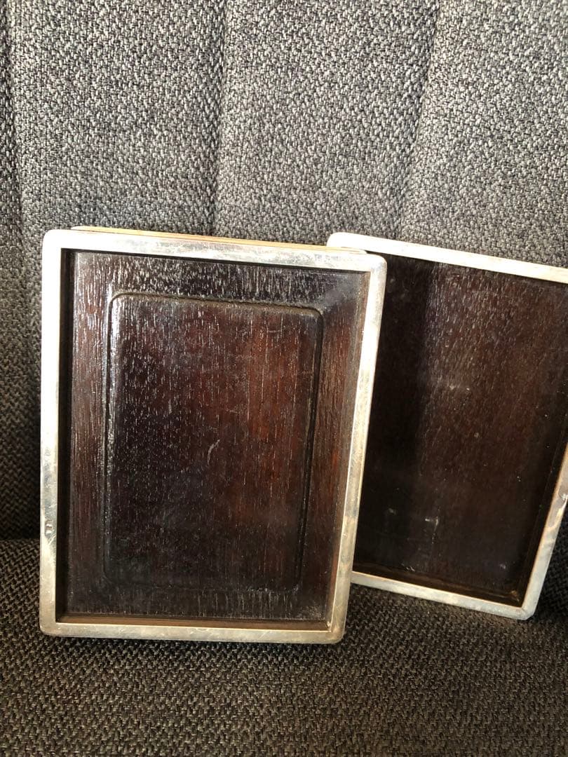 アンティーク雑貨 Silver jewelry Box vintage.