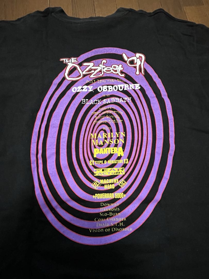 1997年Ozzfest オズフェスオズボーン　ロックTツアーTヴィンテージT