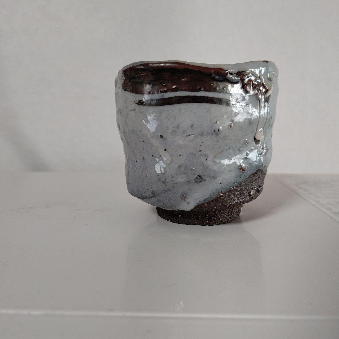唐津焼き巨匠田中佐次郎作品絵唐津杯　高さ6口径6.5 新品未使用　箱無し