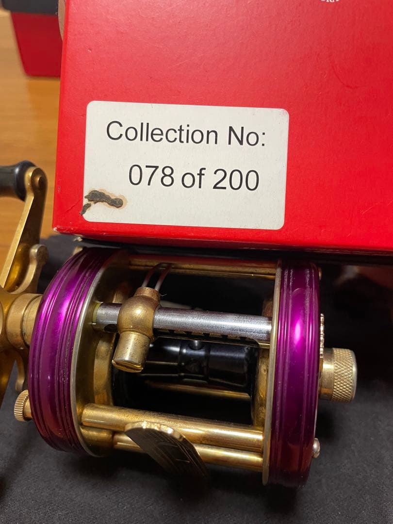 アブガルシア6500CDL限定品紫＆金078/200希少　雷魚