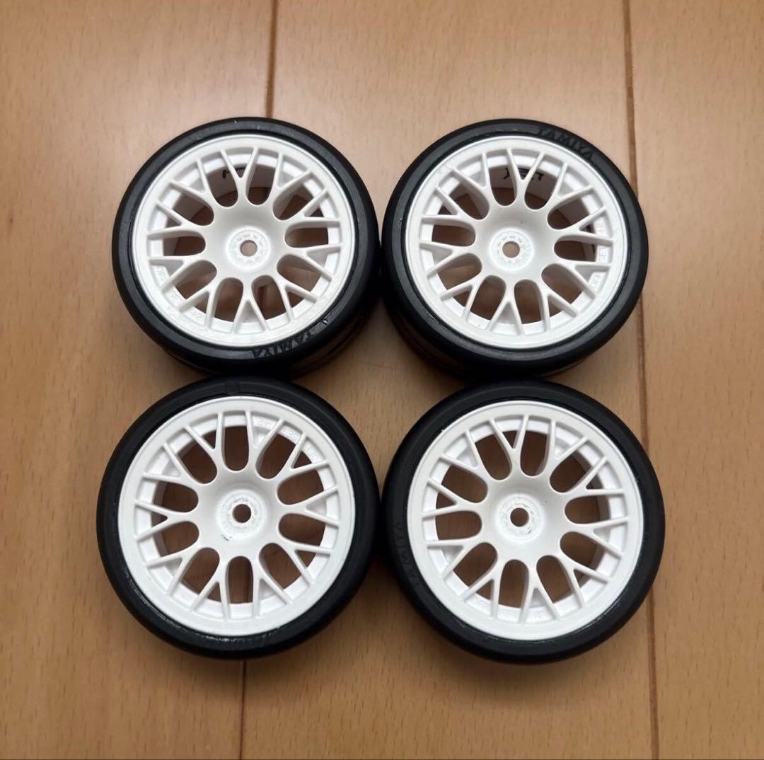 新品！タミヤ ファイバーモールドタイヤGP-A未開封６セット ホイール付1台分