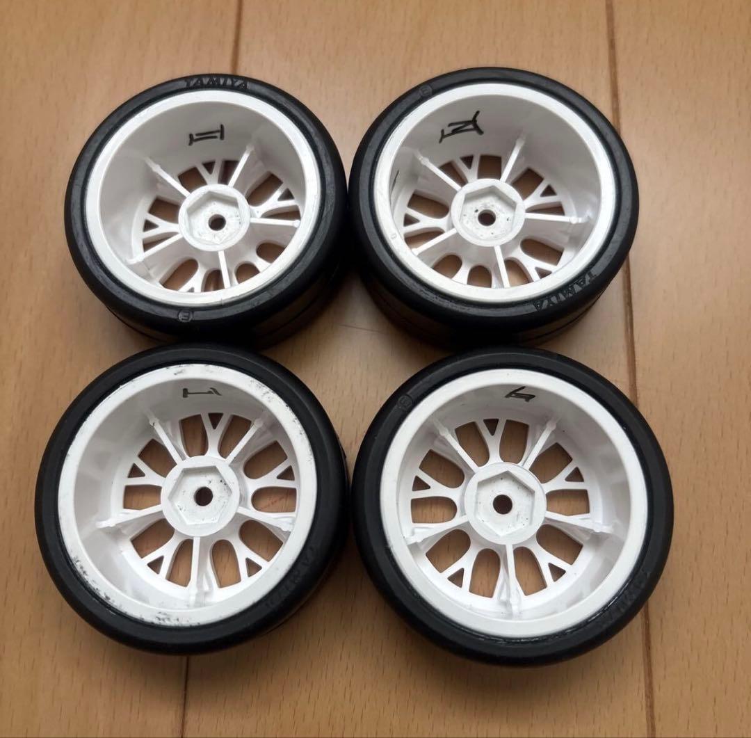 新品！タミヤ ファイバーモールドタイヤGP-A未開封６セット ホイール付1台分