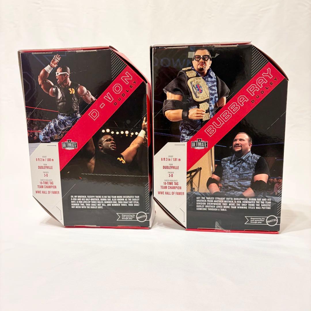 【新品未使用】WWE 公式 ダッドリーズ ベルト付 フィギュア マテル 海外限定