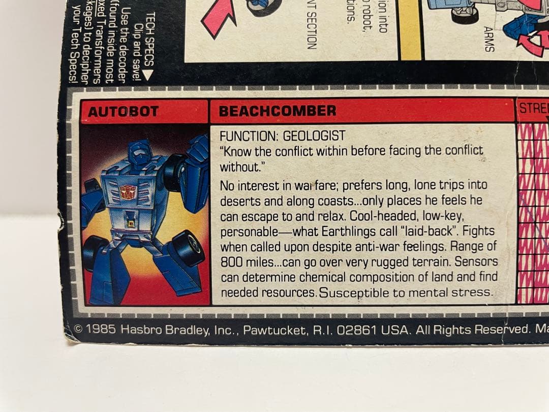 トランスフォーマー G1 Beachcomber