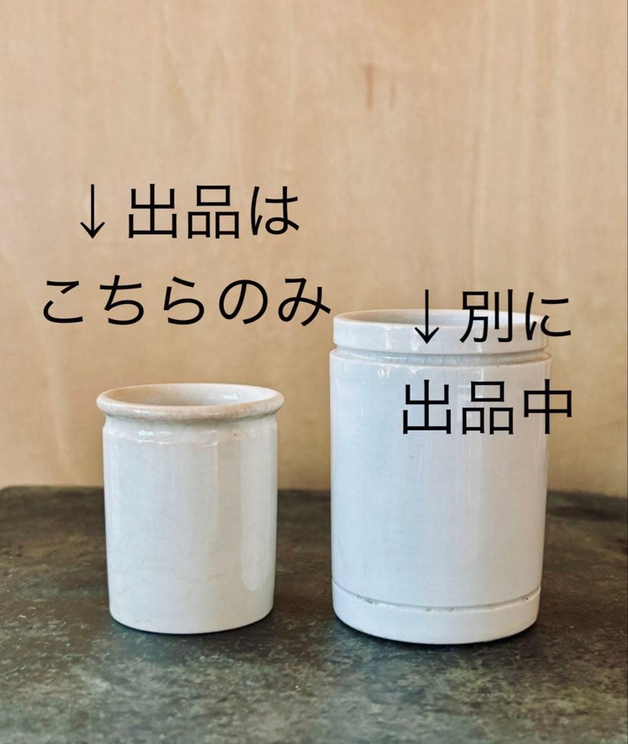 フランスアンティーク 19世紀の陶器 サーギュミヌ窯 4.9cm高さ