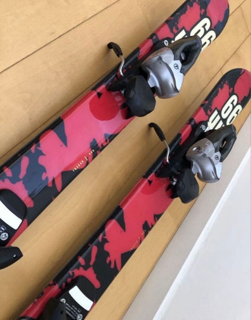AIRWALK スキー板 99㎝ ビンディング付き　ショートスキー　ファンスキー