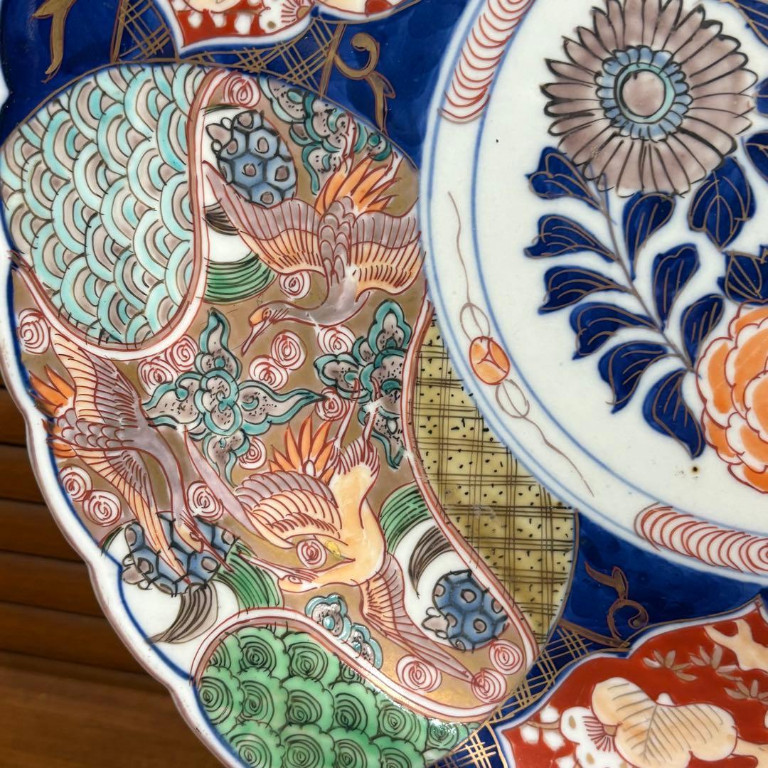 江戸時代◎古伊万里 赤絵　大皿　正月　御節　おもてなし