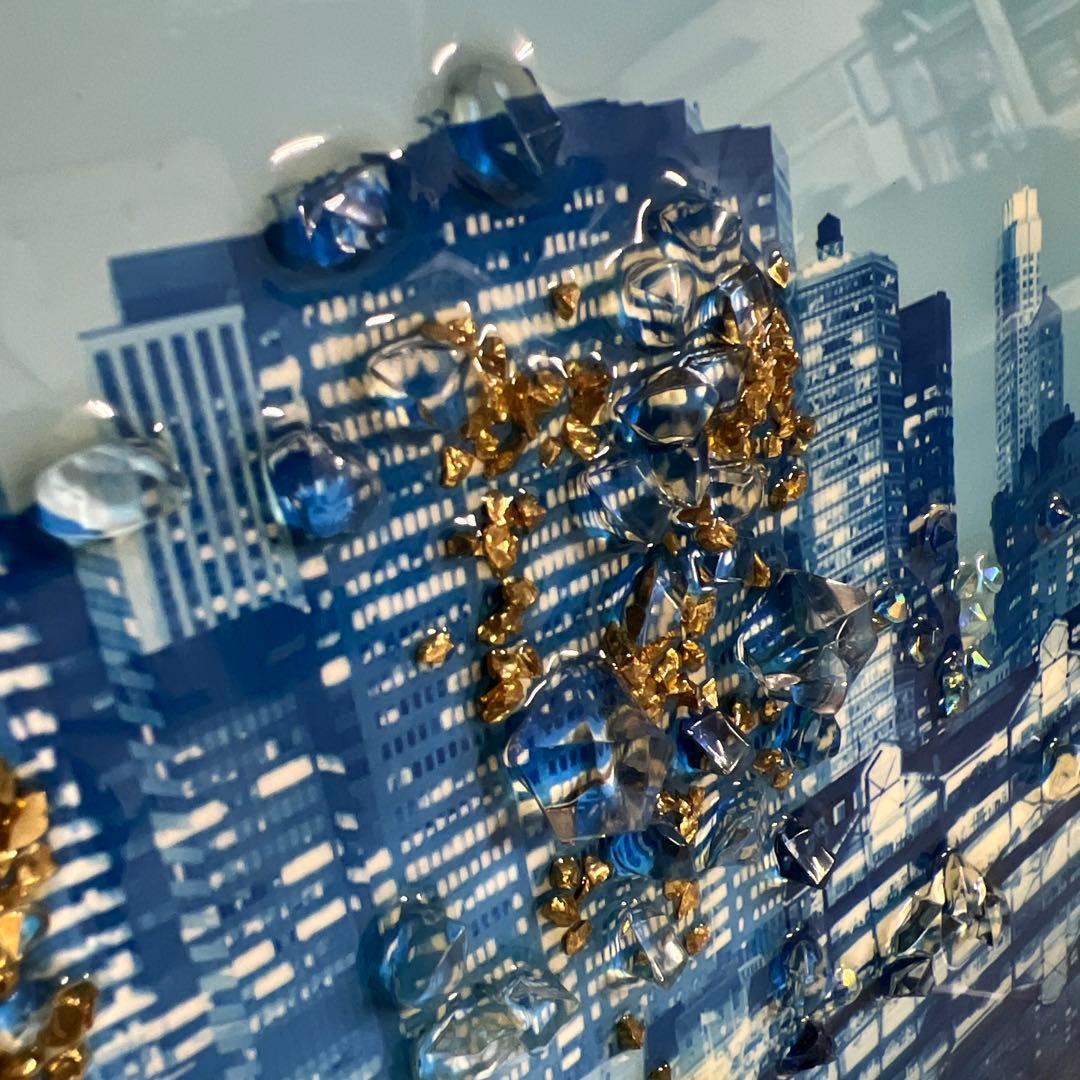 珍品！壁掛け夜景絵画装飾アート