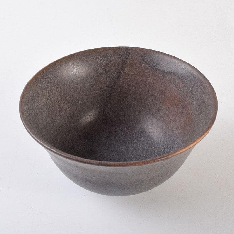 中国　黒釉　茶碗　茶道具　C　R9172
