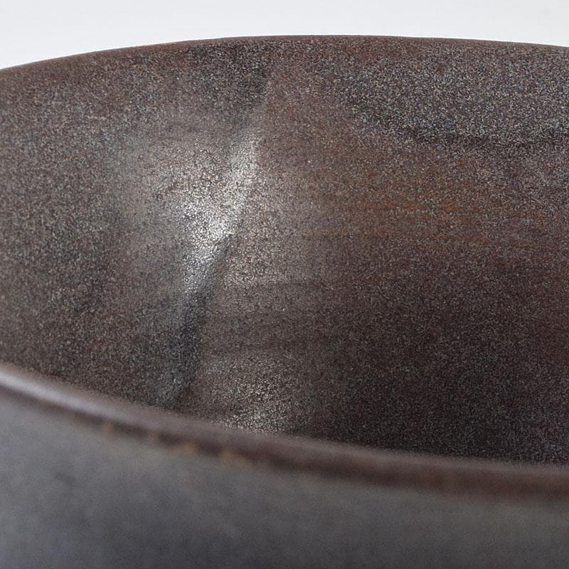 中国　黒釉　茶碗　茶道具　C　R9172