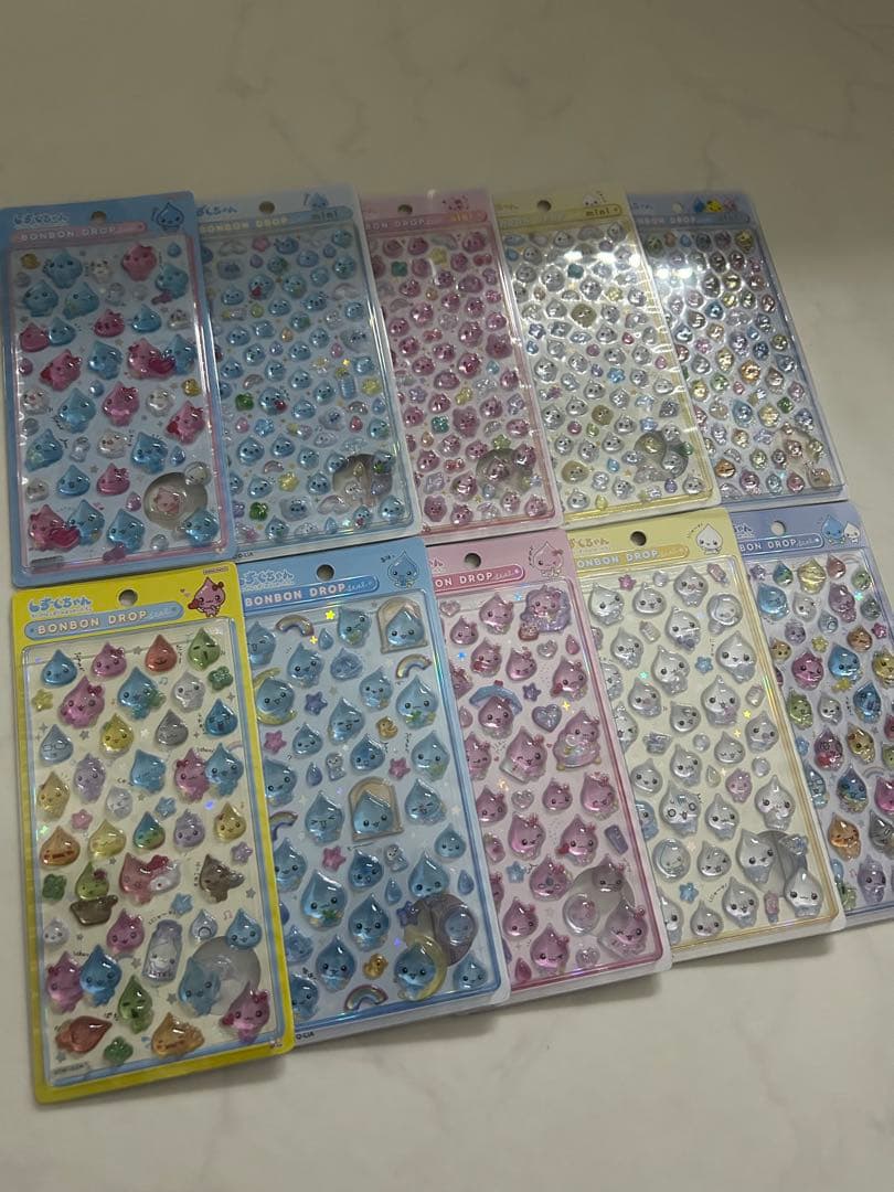 正規品 ボンボンドロップシール しずくちゃん 第一弾 コンプリート セット