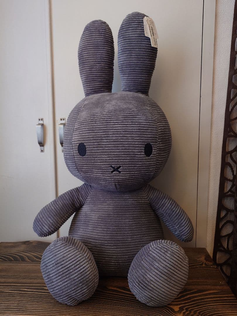 【 特大70cm 】 miffy ミッフィー コーデュロイ ぬいぐるみ 美品