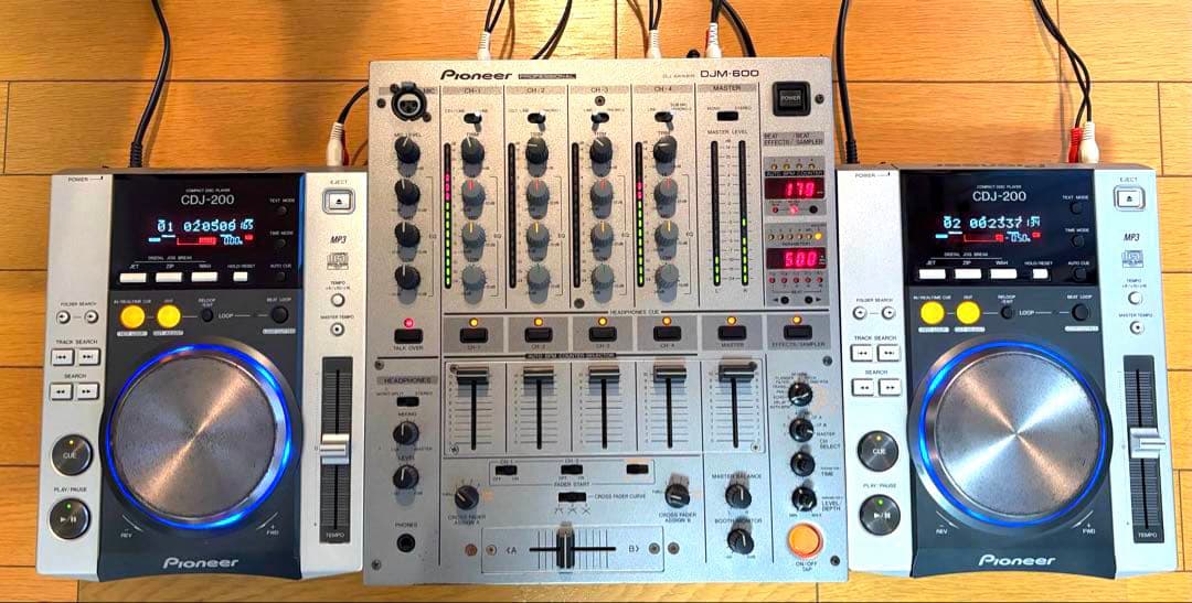 Pioneer DJM-600 & CDJ-200×2台セット販売