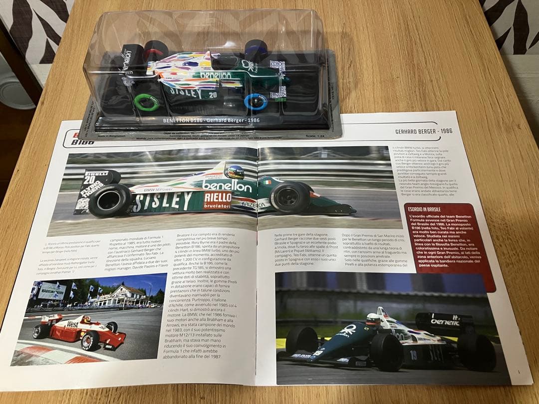 日本未発売　ビッグスケールF1コレクション　ベネトンB186 1986年