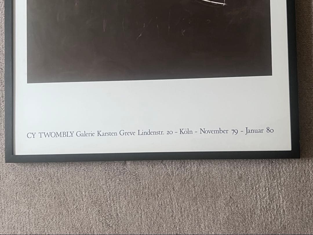 Cy Twombly サイ・トゥオンブリー イデー購入ポスターIDEE アート