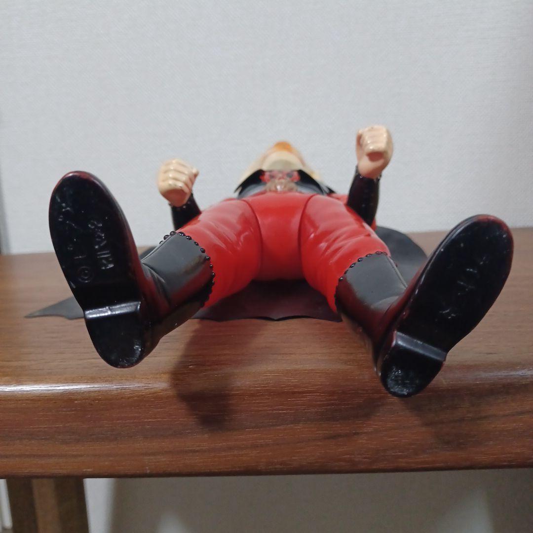 当時物　ブルマァク製「怪傑ライオン丸」黒マント付き希少ソフビフィギュア