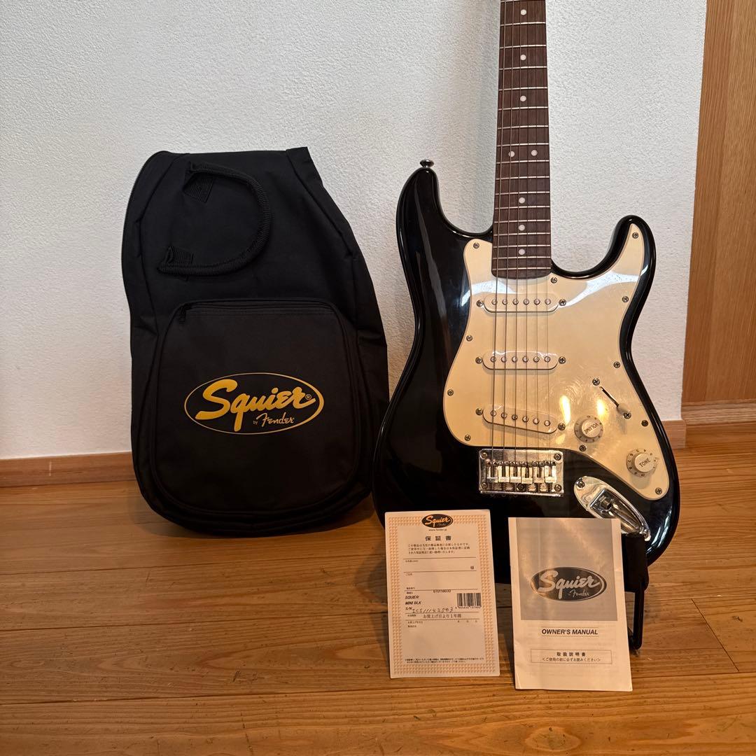squier by fender エレキギター ストラトキャスター　ミニ