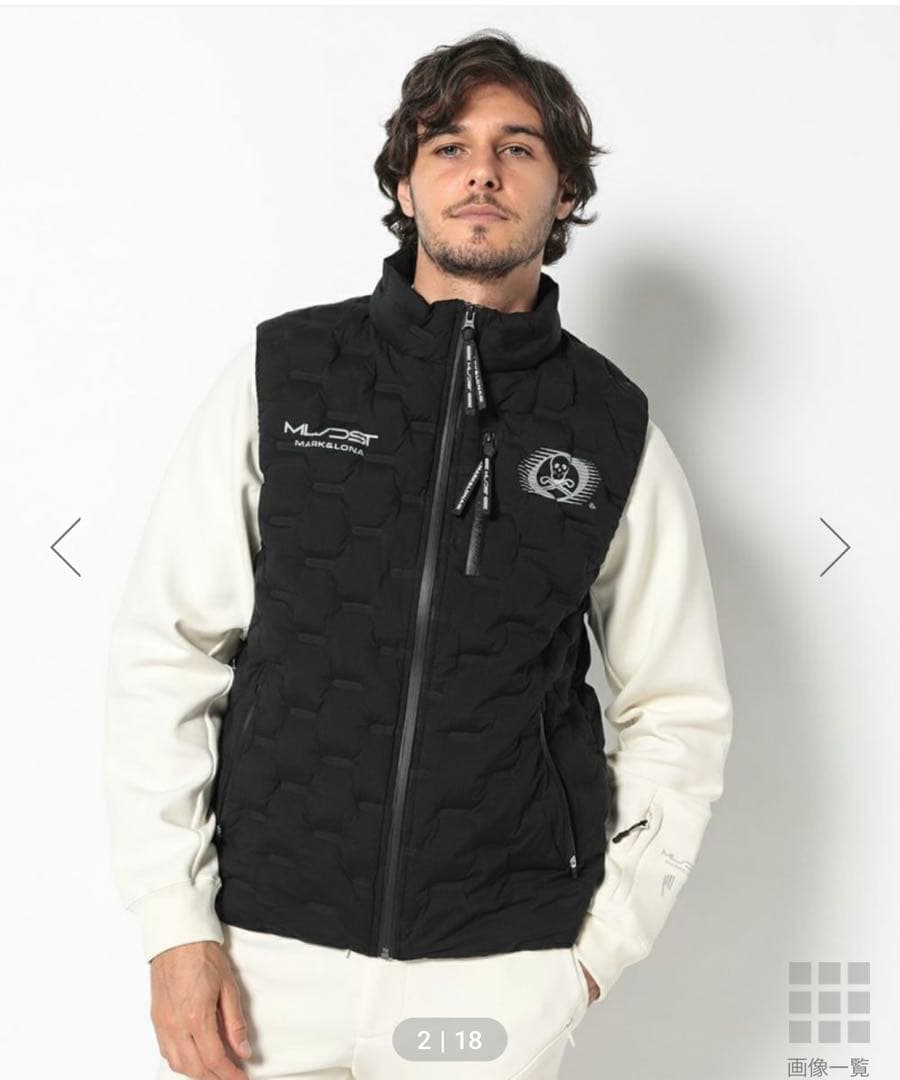 マークアンドロナ　Function Down Vest | サイズＭ