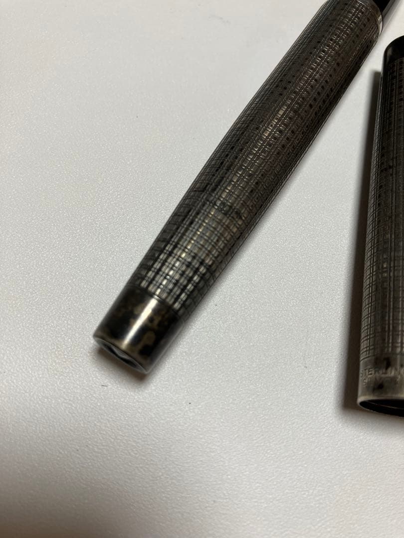PARKER 75 シズレ系 スターリングシルバー 太字 日本仕様 万年筆