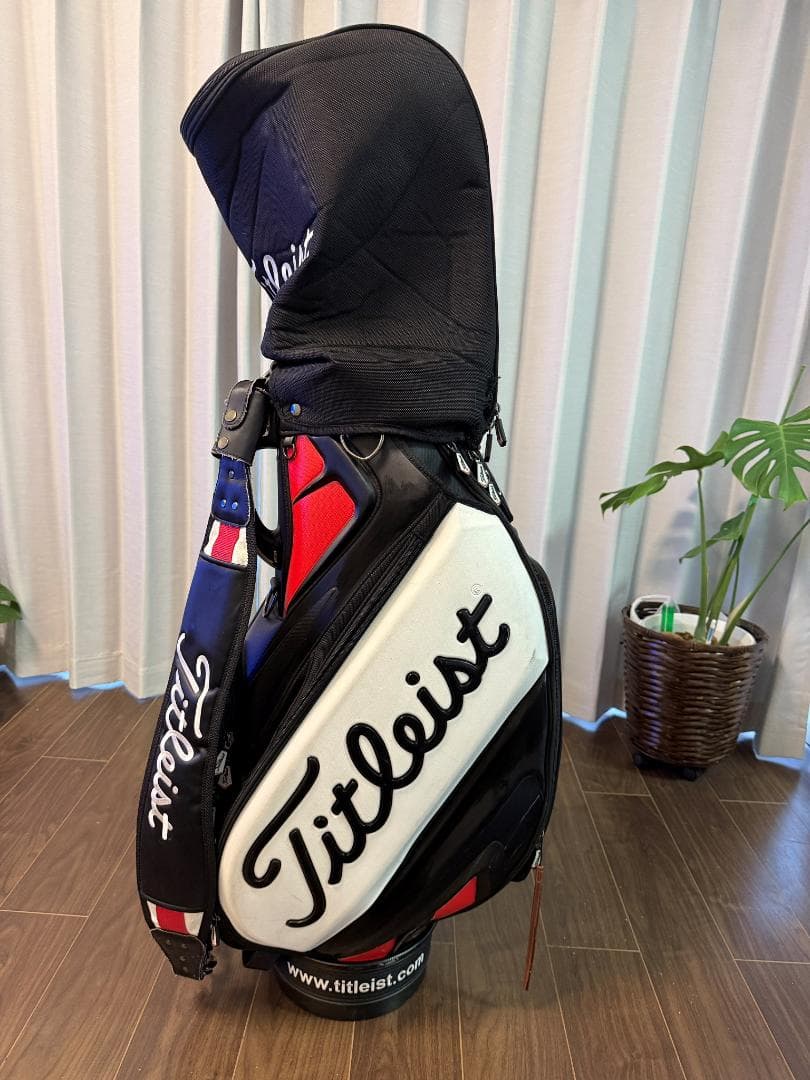 Titleist キャディバッグ 黒赤白