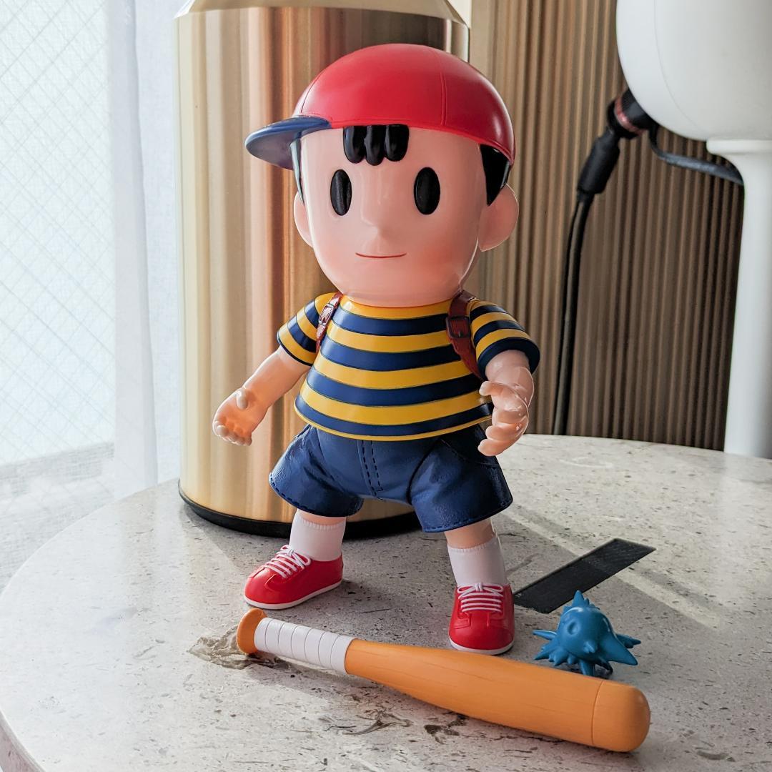 ネス フルアクションソフビ　MOTHER2　ほぼ日