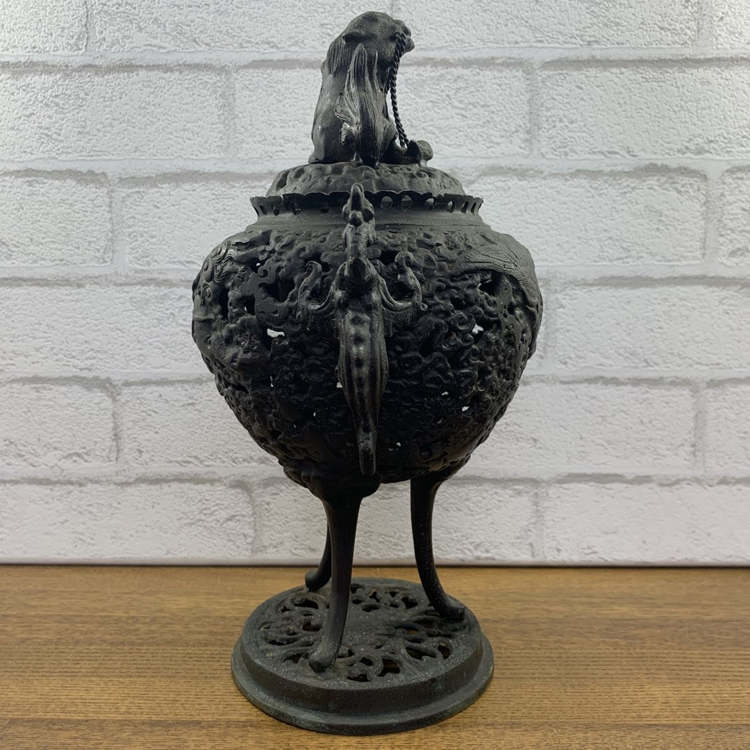 【値下げ】　香炉　古銅　骨董品　美術工芸品