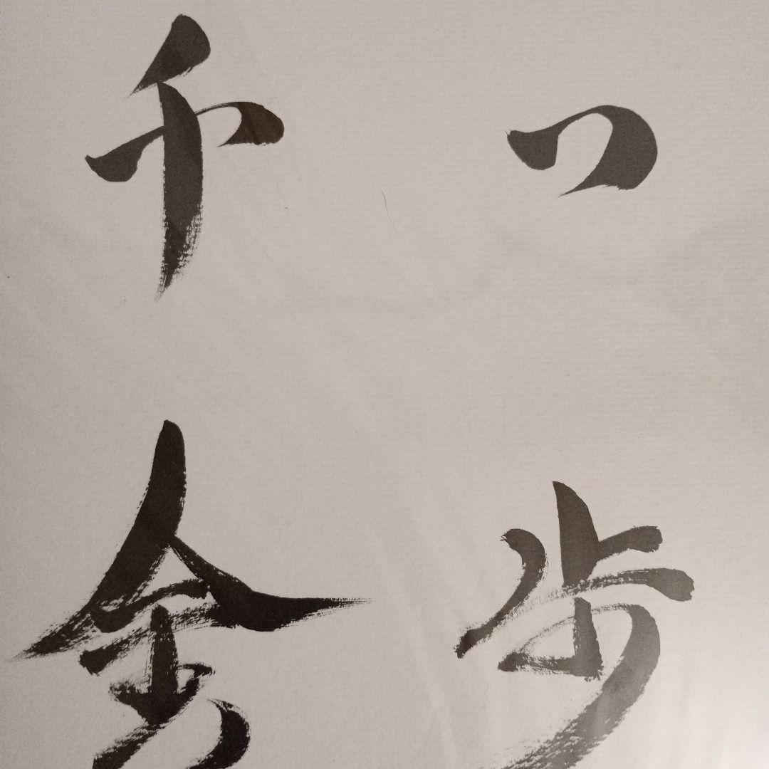 羽生善治九段 竜王位 直筆揮毫色紙 サイン 一歩千金 永世竜王