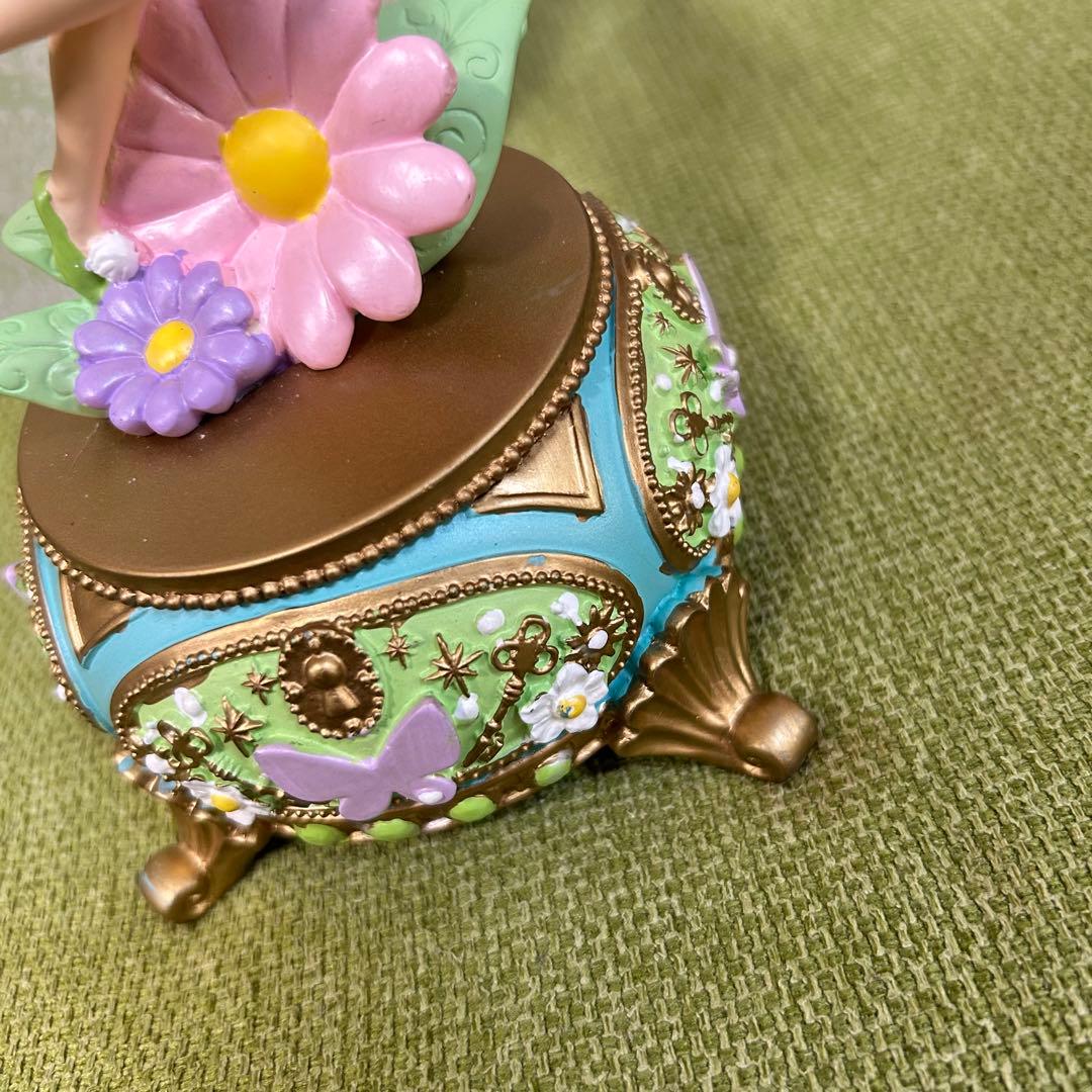 ティンカーベル オルゴール 花と蝶　ディズニーストア