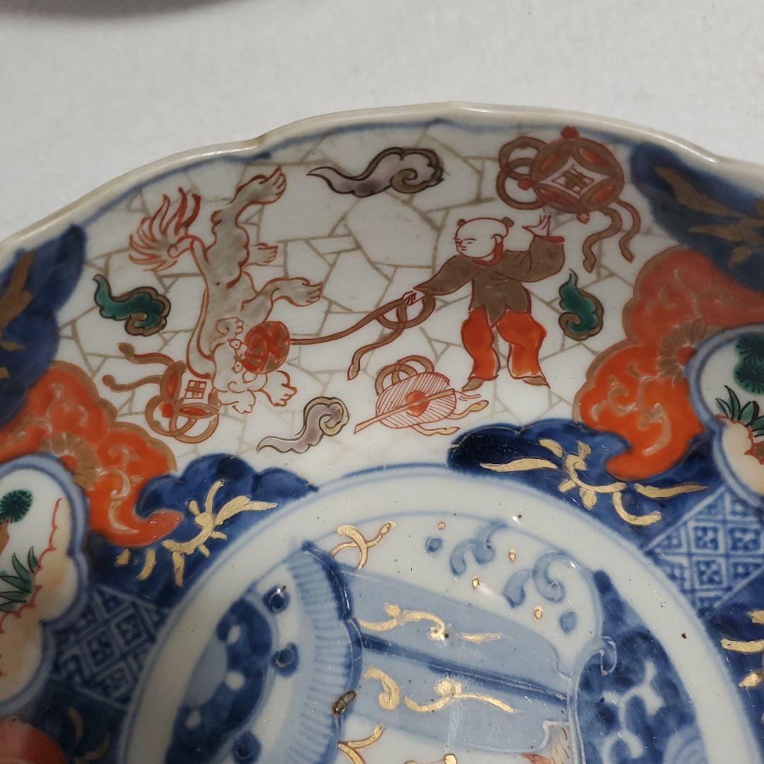 伊万里色絵鉢 大中小3客