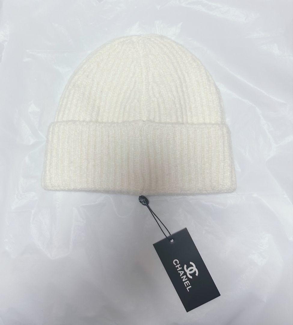 CHANEL ニットキャップ ホワイト 新品