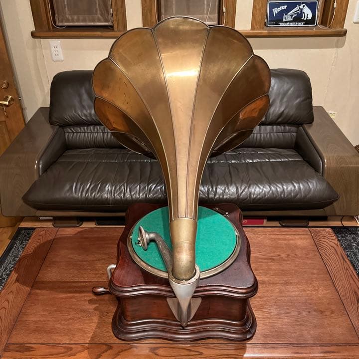 ♫最高峰‼︎ 米国 大型 Columbia MODEL BY ラッパ蓄音機