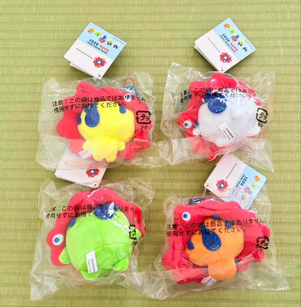 【新品】大阪関西万博 ミャクミャク たまごっちマスコットキーホルダー 4種セット