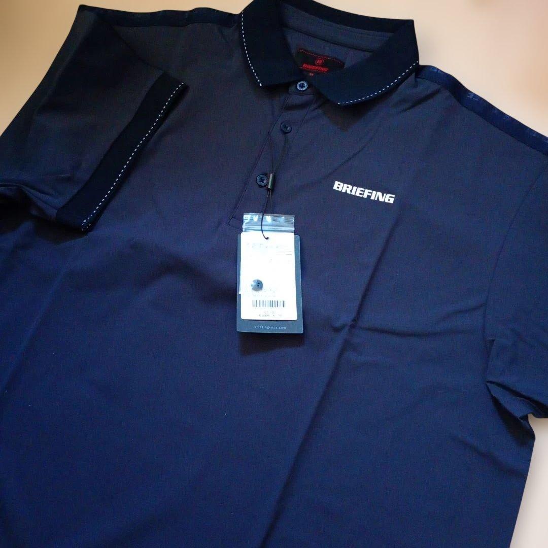 新品！BRIEFING ゴルフポロシャツ ネイビーXL