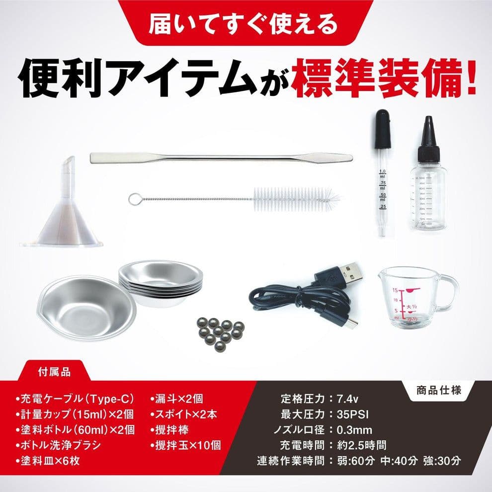 【新品未開封】Sachiプラモ VERTエアブラシ Tri-Com