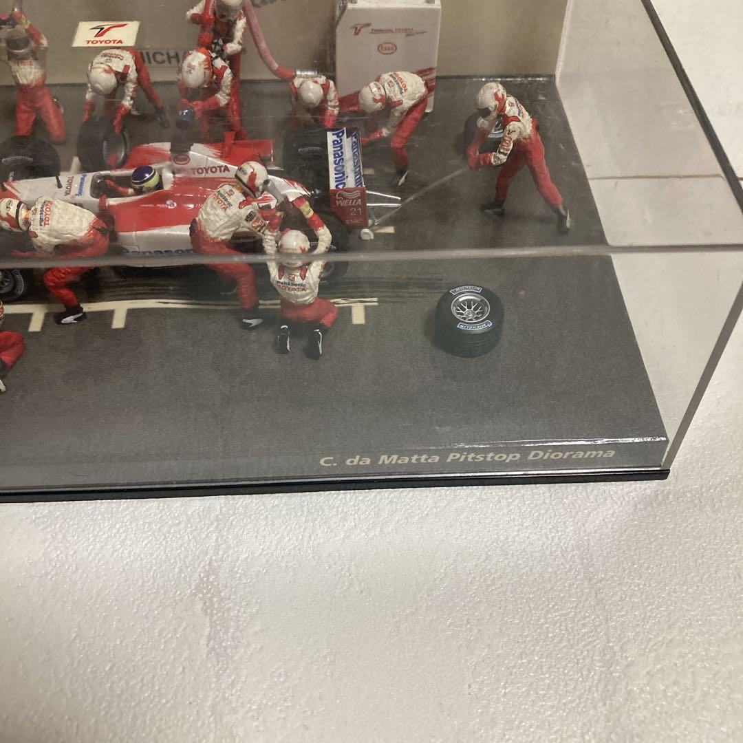 ミニチャンプス トヨタF1 ピットジオラマ ダ・マッタ 1:43中古品
