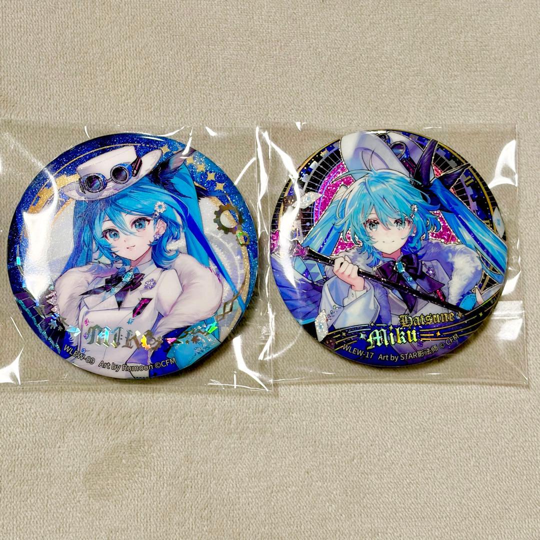 MIKU WITH YOU 2025 初音ミク グリッター缶バッジ　シークレット