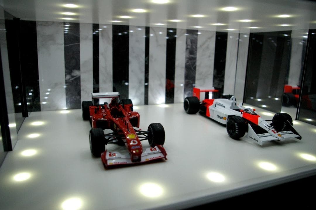 モネ1/18展示可・W&B・ディスプレーBOX/LED40灯・ネオジオラマ