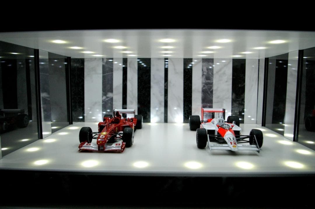 モネ1/18展示可・W&B・ディスプレーBOX/LED40灯・ネオジオラマ